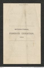 Nachlass Franz Steindachner, Ausstellungsfolder von George Read an Franz Steindachner, Inv.Nr. 411.01, Seite 1